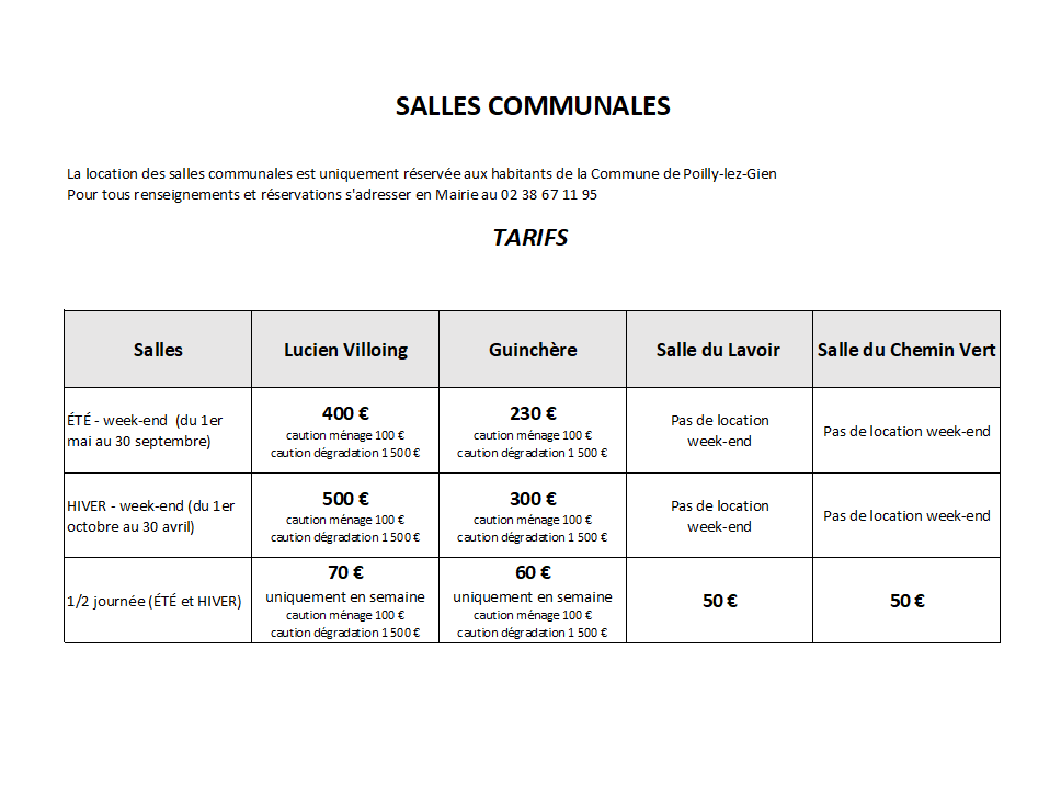 Salles communales